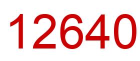 Number 12640 red image