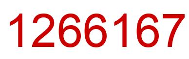 Number 1266167 red image
