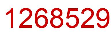 Number 1268529 red image