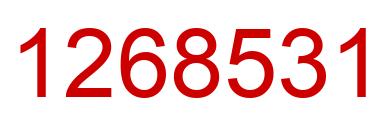 Number 1268531 red image