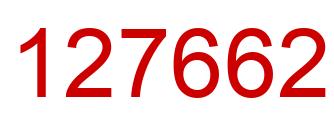 Número 127662 imagen rojo