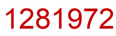 Number 1281972 red image