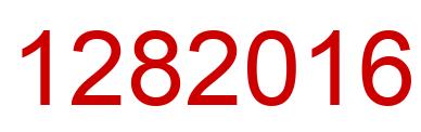 Number 1282016 red image