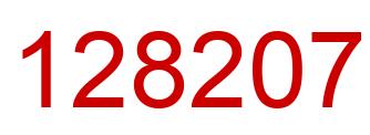 Número 128207 imagen rojo