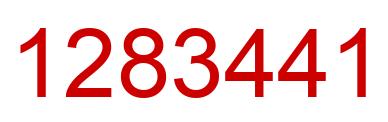 Number 1283441 red image