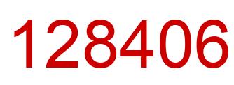 Number 128406 red image
