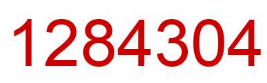 Number 1284304 red image