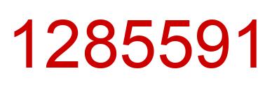 Number 1285591 red image