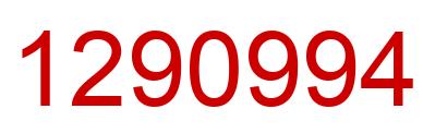 Number 1290994 red image
