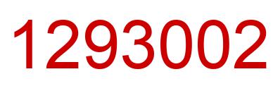 Number 1293002 red image