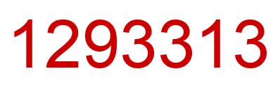 Number 1293313 red image