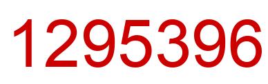 Number 1295396 red image