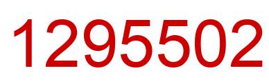 Number 1295502 red image