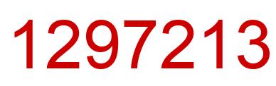 Number 1297213 red image
