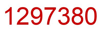 Number 1297380 red image