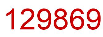 Número 129869 imagen rojo