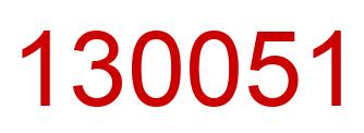 Número 130051 imagen rojo