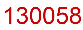 Número 130058 imagen rojo