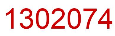 Number 1302074 red image