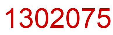 Number 1302075 red image