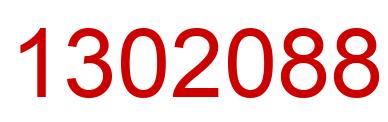Number 1302088 red image