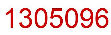 Número 1305096 imagen rojo