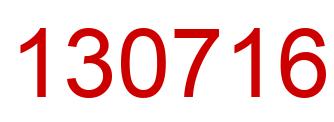 Number 130716 red image