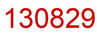 Número 130829 imagen rojo