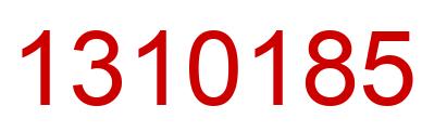 Number 1310185 red image