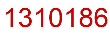 Number 1310186 red image