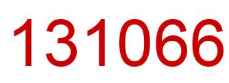 Number 131066 red image
