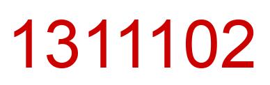 Number 1311102 red image
