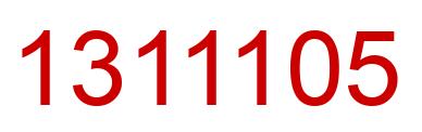 Number 1311105 red image