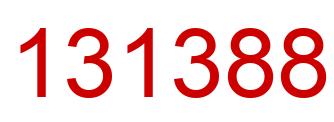 Number 131388 red image