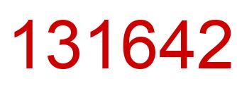 Number 131642 red image