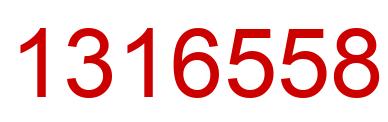 Número 1316558 imagen rojo