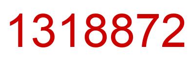 Number 1318872 red image