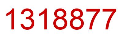 Number 1318877 red image