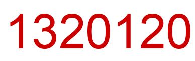 Número 1320120 imagen rojo