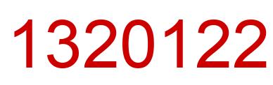 Número 1320122 imagen rojo