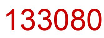 Número 133080 imagen rojo