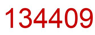 Número 134409 imagen rojo