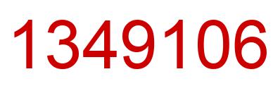 Número 1349106 imagen rojo