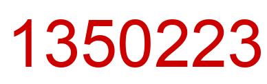 Number 1350223 red image