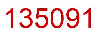 Número 135091 imagen rojo