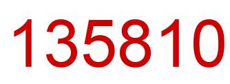 Número 135810 imagen rojo