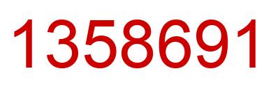 Número 1358691 imagen rojo