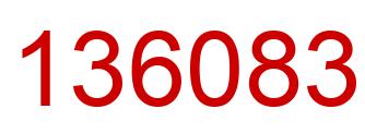 Número 136083 imagen rojo