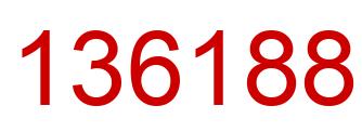 Número 136188 imagen rojo