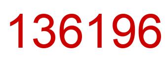Número 136196 imagen rojo
